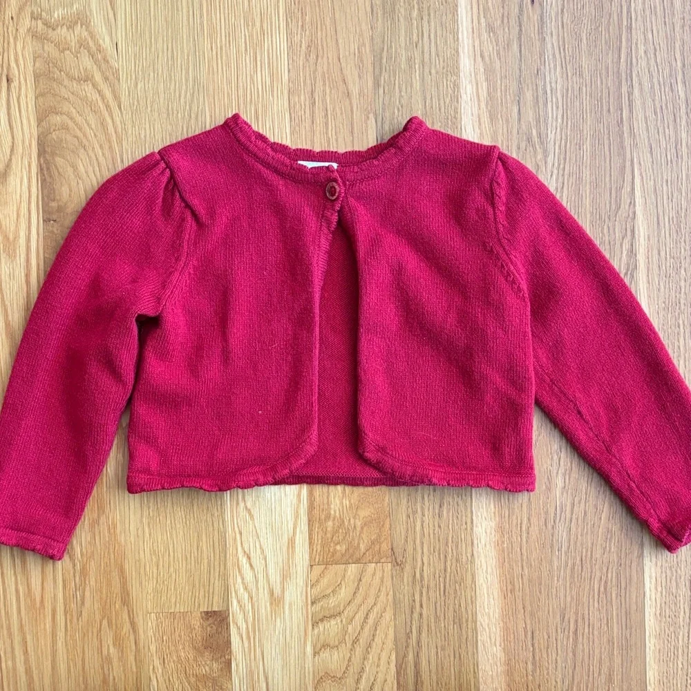 12-18M Gymboree Red Cardigan Sweater